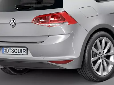 Volkswagen Golf VII 3-door 2013 3D model