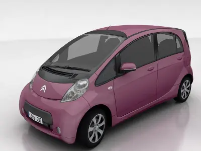 Citroen c-Zero Low-poly 3D model