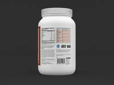 Protein Isolate Powder 3D model