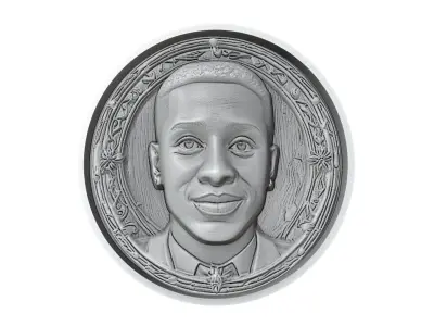 Rodrygo Footballer Medallion 3D print model