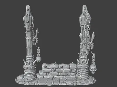 Street lights 3D print model