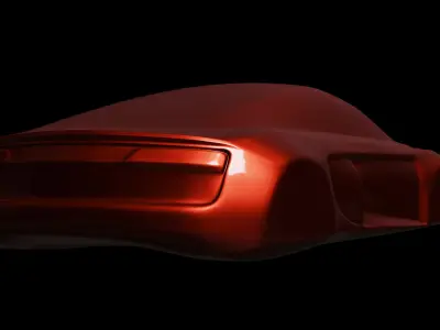 Audi R8 Sculpt Design For 3d Printing Low-poly 3D model