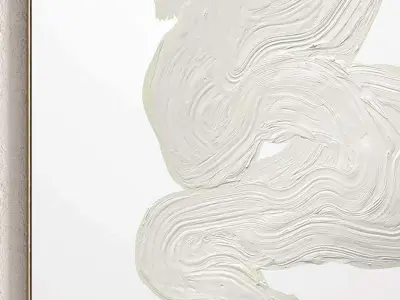 Plaster Two Photo Frame 129 Low-poly 3D model