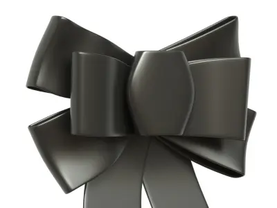 Christmas Bow Ribbon 21 Low-poly 3D model