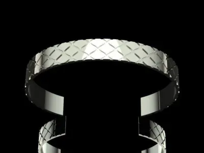 Luxury Golden Men Bracelet  3D print model