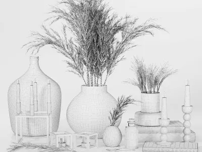 Neutral Decorative Set 04 3D model