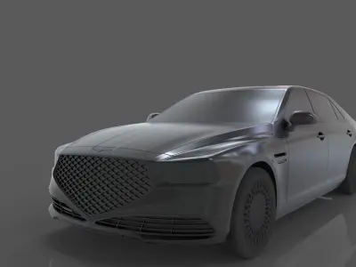 hyundai genesis g90 2021 3D print model