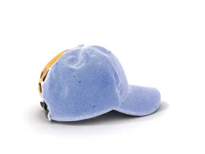 Iridescent Metallic Cap model pack Low-poly 3D model