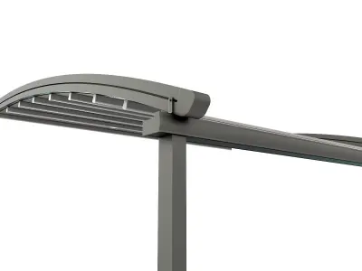 Motorized Pergola 2 composite grey metalic 3D model