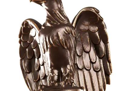 Eagle figurine 3D model