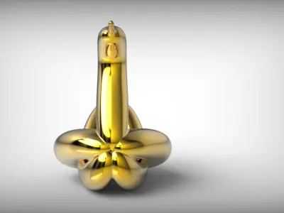 Jeff Koons Balloon Swan 3D print model