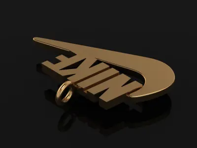 NAME PLATE TAG NIKE STYLE DOGTAG PENDANT 3D print model