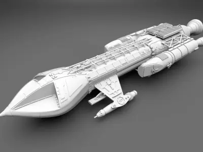1999 Space Hawk Scale model   3D print model