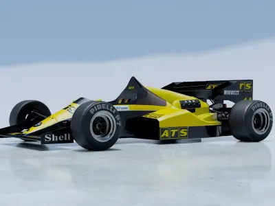 1984 ATS D7 Formula 1 3D model