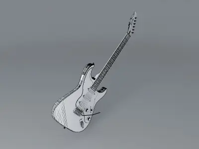 Sands Classicaster Guitar Free 3D model