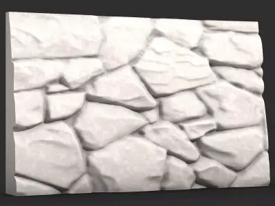 Modular Rough Rock Wall Set 3D print model