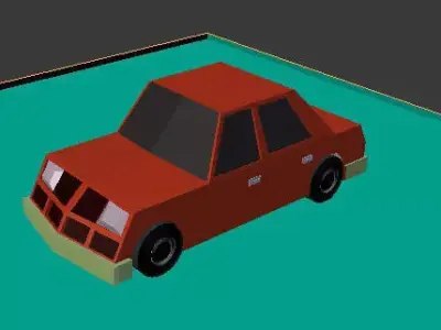 low poly car Free low-poly 3D model 20