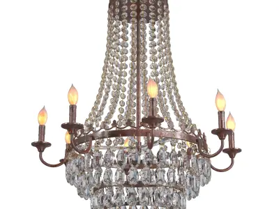 TOCHIC French Empire Crystal Chandelier 3D model