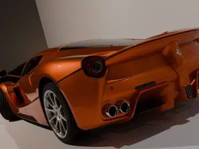 Ferrari LaFerrari 3D model with Interior  3D model