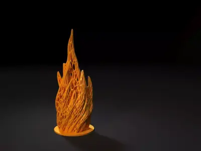 Fire flame 3D print model