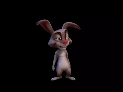 Forest Friends Animated High Quality  Low-poly 3D model