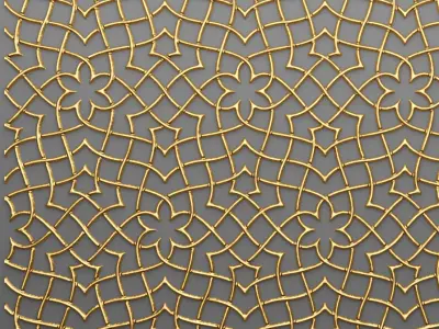 Lattice Arab panel 3D 56 3D model