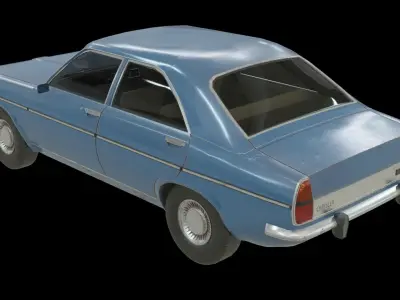 Chrysler 160  Low-poly 3D model