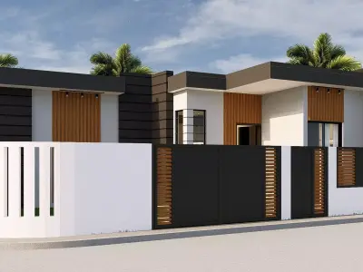 Simple House Design 3D model
