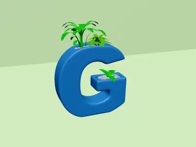 Vase G - Alphabet Vases Collection Letters - STL Printable 3D print model
