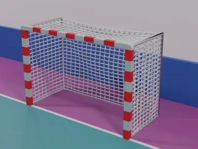Standard Futsal Goal 3D model