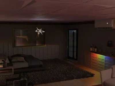 architectural Interior scene 3D model