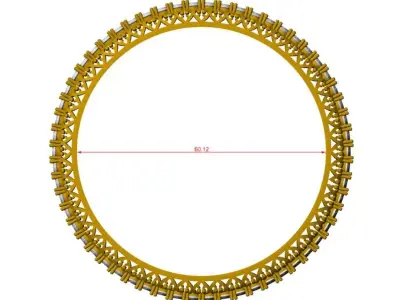 Eternal Grace Bangles 3D print model