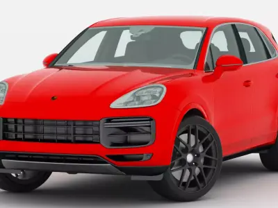Porsche Cayenne  3D model by harishdavid07