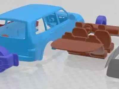 Mitsubishi Pajero 2008 Printable Car 3D print model