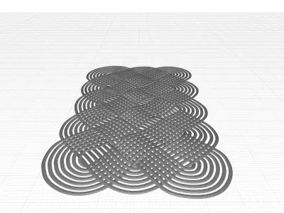 Pinckney Lovers Knot Non-Slip IndoorOutdoor Door Mat 3D model
