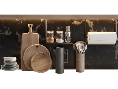 Kitchen Accessories 3D model purchase