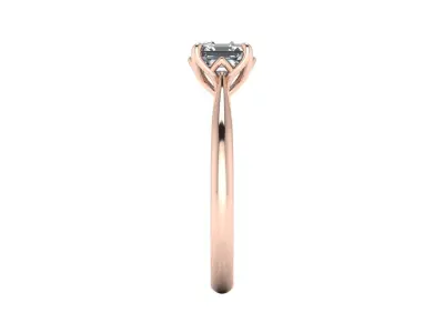 Solitaire Diamond Ring R9 3D print model