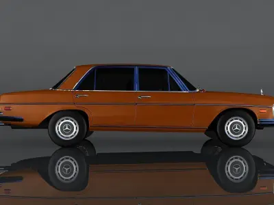 Mercedes Benz 300 1972  Low-poly 3D model