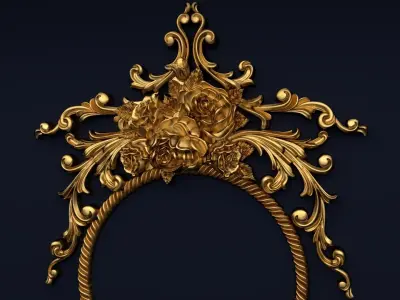 Classic decor ornament v-3D model18 3D print model