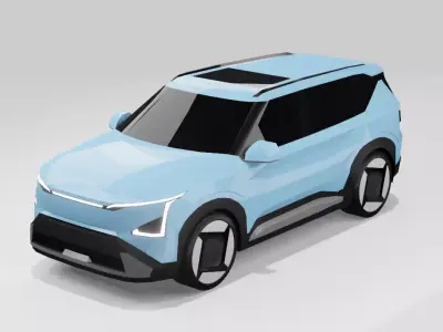 Kia EV5 Low-poly 3D model
