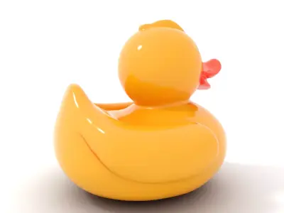 Yellow Rubber Duck D model pack Low-poly 3D model