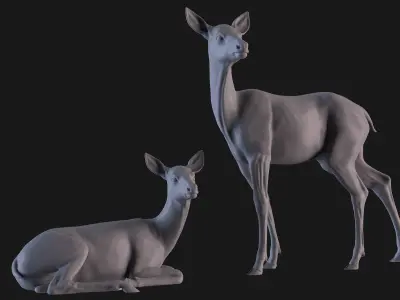 Deer Pack for Decoration 3D print model