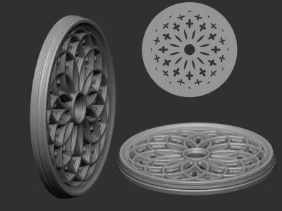 Gothic Tracery 3 3D print model