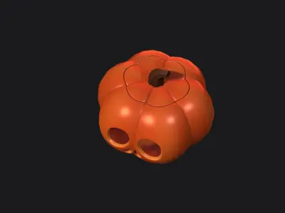 Halloween Pumpkin 5 3D model