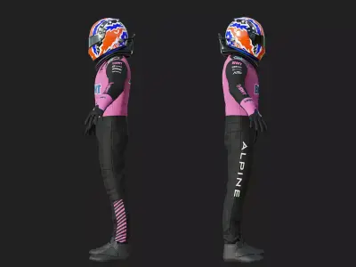 F1 Alpine Racing Suit 2025 3D model
