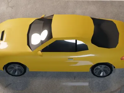 Toyota Celica 5th gen Low-poly 3D model