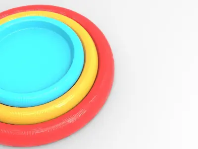 Loju Tray Low-poly 3D model