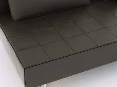 modern leather sofa 3D model purchase