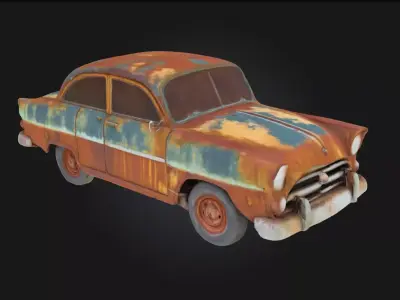 Rusty Classic  A Vintage Relic Reclaimed by Time 3D model