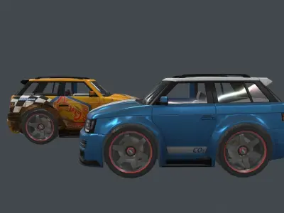 range rover tree master car Low-poly 3D model